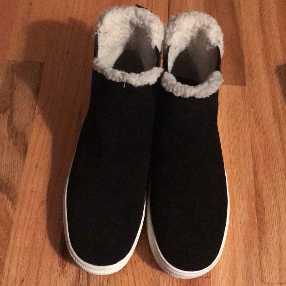 Off Saks Justina faux suede